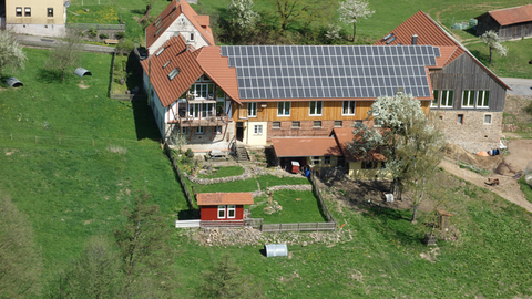 Erlenhof von oben